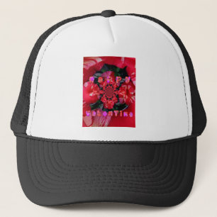 Gorra De Camionero Rosas rojas irlandesas "Feliz San Valentín" Imprim