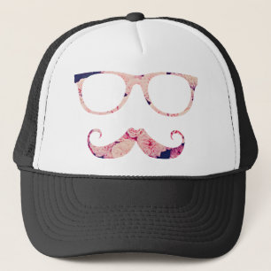 Gorra De Camionero Rosas y bigote