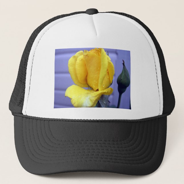 Gorra De Camionero Rosebud amarillo (Anverso)