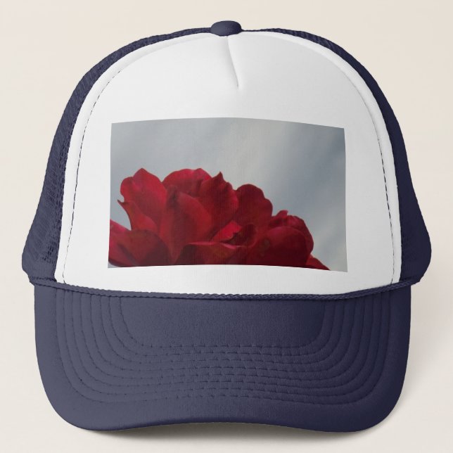 Gorra De Camionero Roses rojos contra un brillante cielo azul (Anverso)