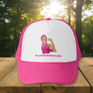 Gorra De Camionero Rosie la Remachadora Conciencia del Cáncer de Mama
