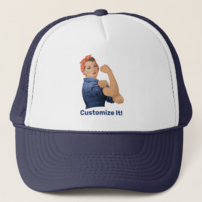 Gorra De Camionero Rosie the Riveter (Anverso)