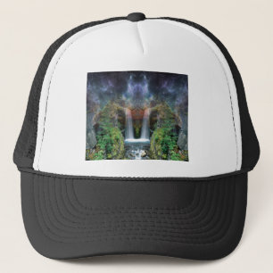 Gorra De Camionero Rostros ocultos en cascadas fantasmales