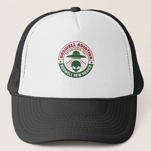 Gorra De Camionero Roswell Aviation Fundada en 1947 (Anverso)