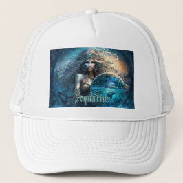Gorra De Camionero Rótulo Aquarius Zodiac
