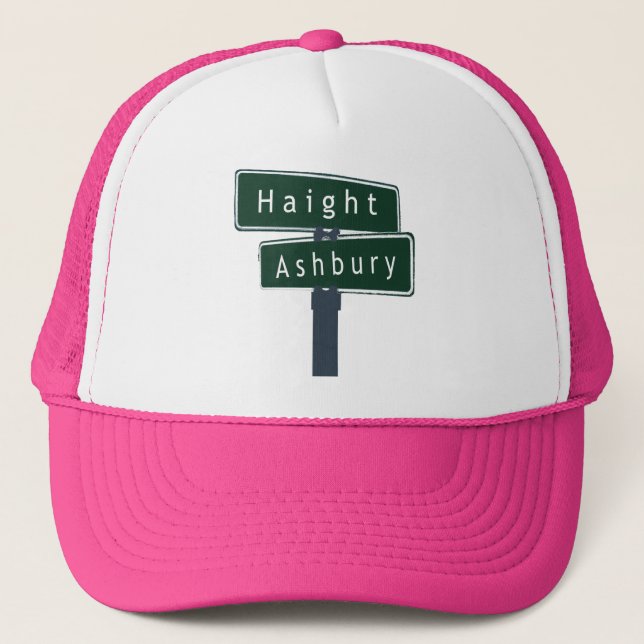 Gorra De Camionero Rótulo Callejero Clásico Haight Ashbury (Anverso)