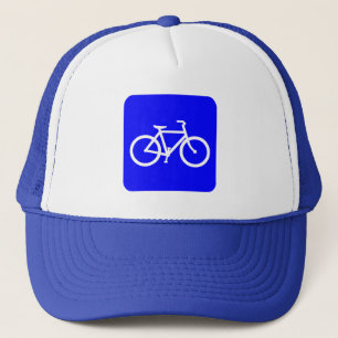 Gorra De Camionero Rótulo de bicicleta - Azul