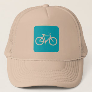 Gorra De Camionero Rótulo de bicicleta - Azul cielo