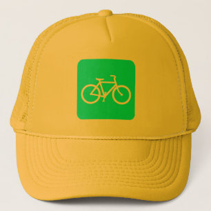 Gorra De Camionero Rótulo de bicicleta - cian