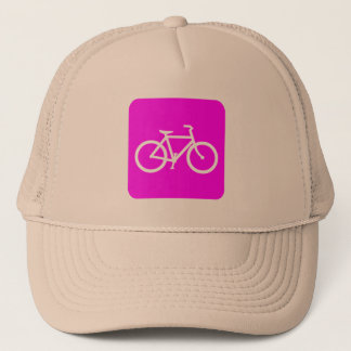 Gorra De Camionero Rótulo de bicicleta - Magenta