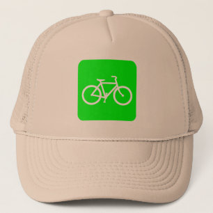 Gorra De Camionero Rótulo de bicicleta - Verde