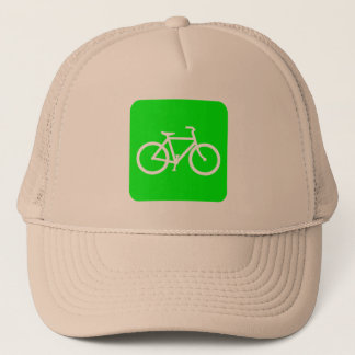 Gorra De Camionero Rótulo de bicicleta - Verde