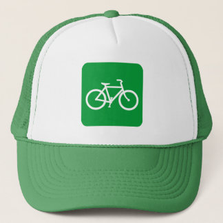 Gorra De Camionero Rótulo de bicicleta - Verde de hierba