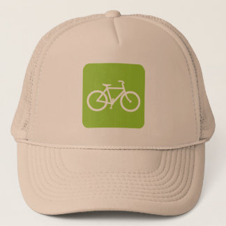 Gorra De Camionero Rótulo de bicicleta - Verde marciano