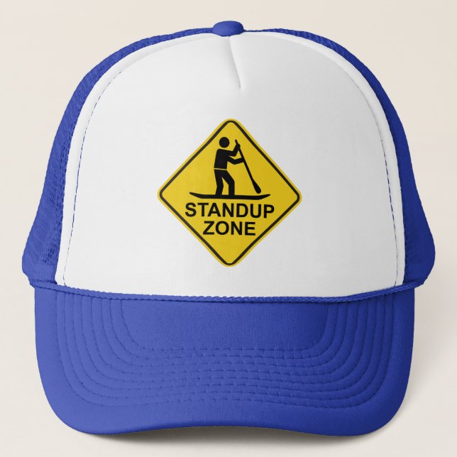 Gorra De Camionero Rótulo de carretera de la zona de anclaje de Stand (Anverso)