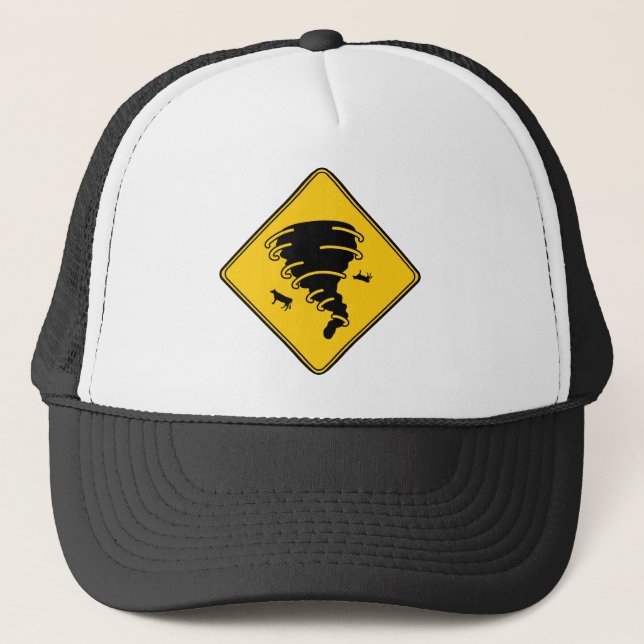 Gorra De Camionero Rótulo de carretera - Tornado (Anverso)