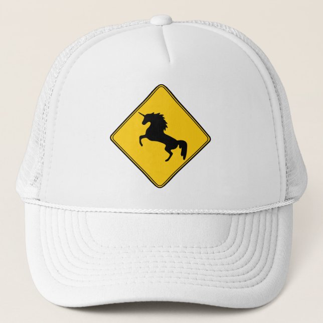 Gorra De Camionero Rótulo de carretera Unicorn (Anverso)