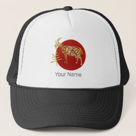 Gorra De Camionero Rótulo de constelación de horóscopo zodiaco chino