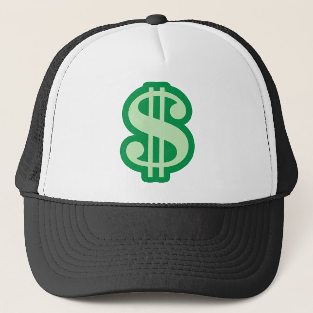 Gorra De Camionero Rótulo de dólar (Anverso)