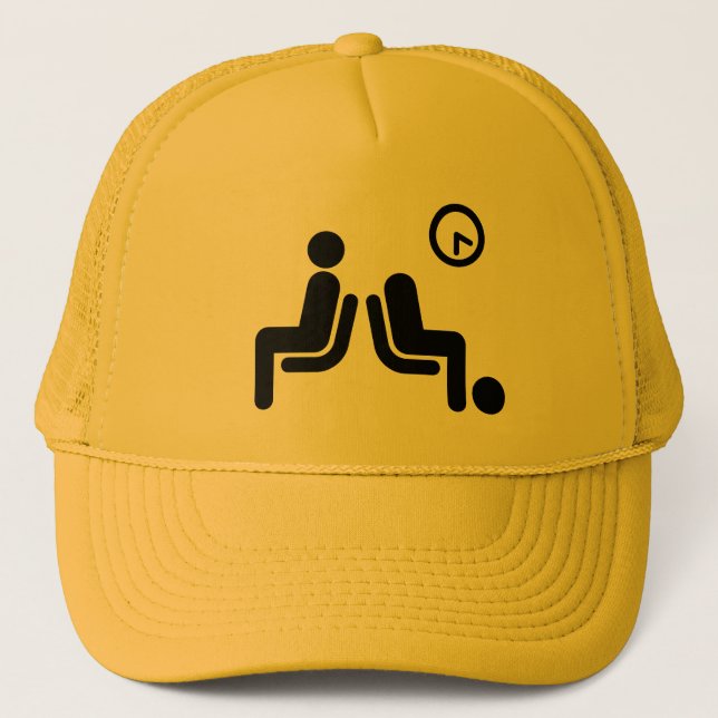 Gorra De Camionero Rótulo de espera larga (Anverso)