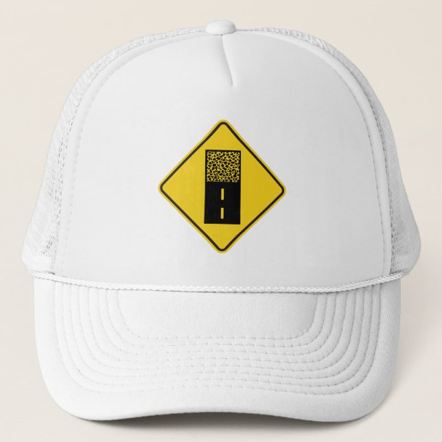 Gorra De Camionero Rótulo de grava Road (Anverso)