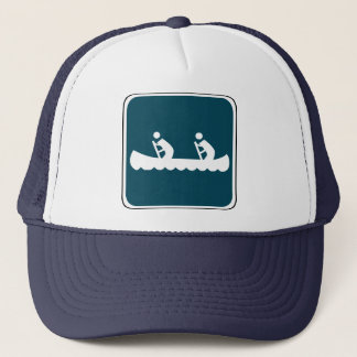 Gorra De Camionero Rótulo de la canoa del vintage