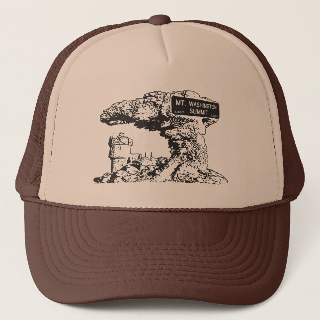 Gorra De Camionero Rótulo de la Cumbre de Washington (Anverso)