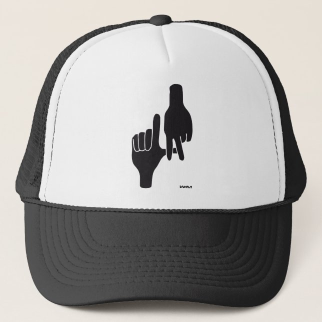 GORRA DE CAMIONERO RÓTULO DE LA MANO DEL LA DE LOS ÁNGELES (Anverso)