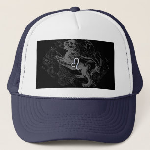 Gorra De Camionero Rótulo de Leo Zodiac cromado estilo León en Heveli