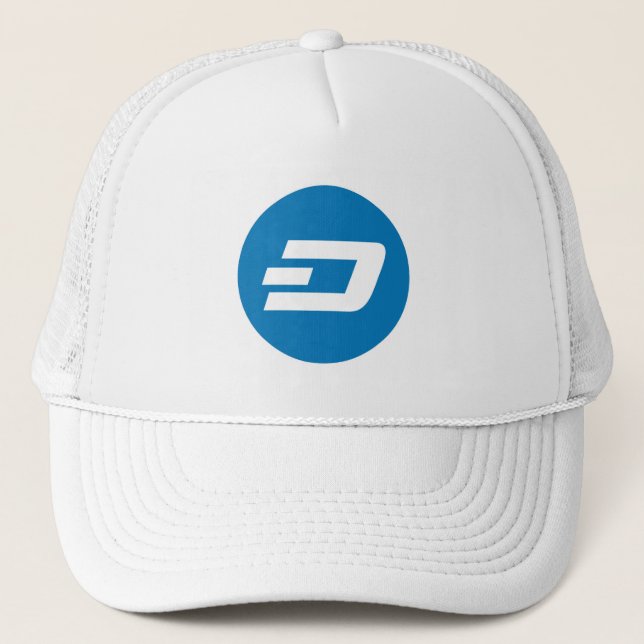Gorra De Camionero Rótulo de moneda de cifrado Dash de Guay (Anverso)