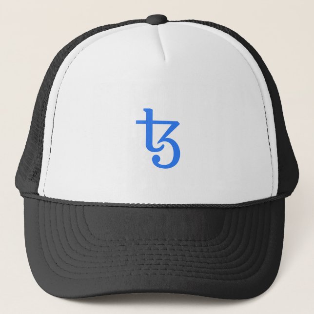 Gorra De Camionero Rótulo de moneda de criptografía de Guay Tezos (Anverso)
