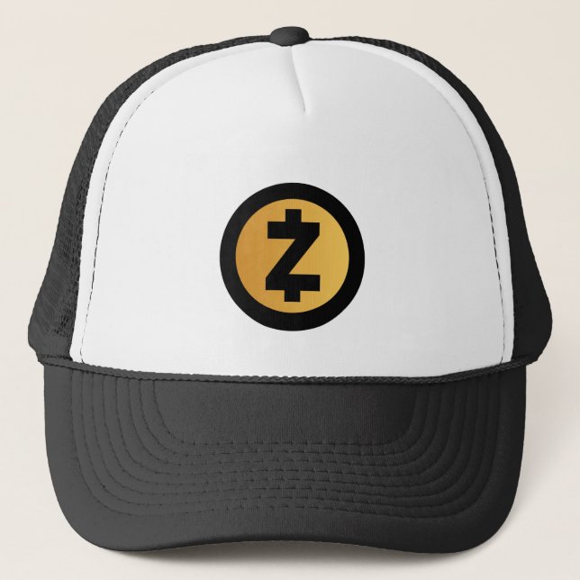 Gorra De Camionero Rótulo de moneda de la criptodivisa de Guay Zcash (Anverso)