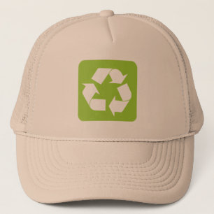 Gorra De Camionero Rótulo de reciclaje - Martian Green