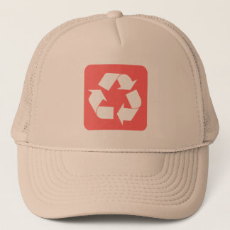 Gorra De Camionero Rótulo de reciclaje - Rosa tropical