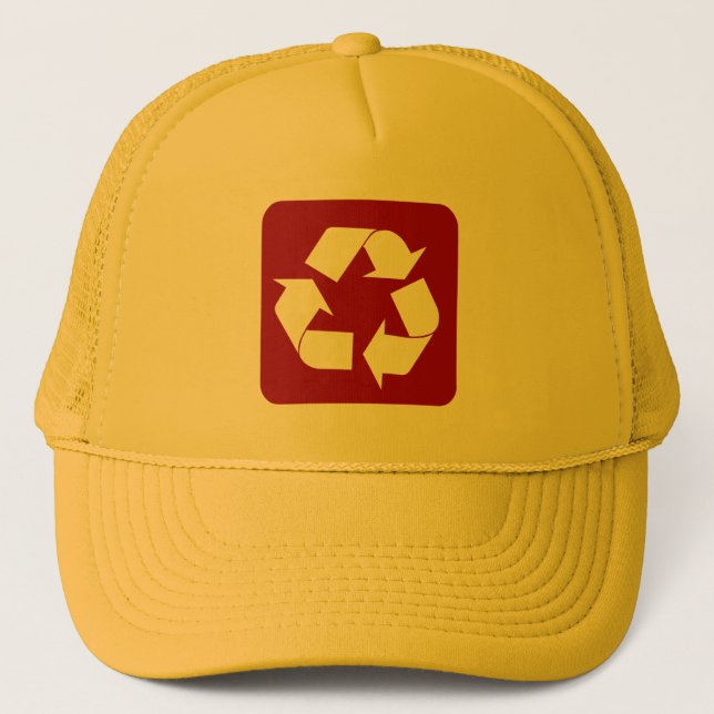 Gorra De Camionero Rótulo de reciclaje - Ruby (Anverso)