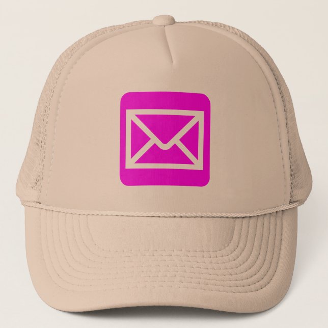 Gorra De Camionero Rótulo de sobres - Magenta (Anverso)
