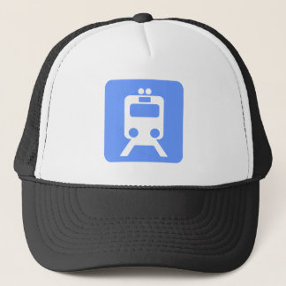 Gorra De Camionero Rótulo de tren - Azul bebé