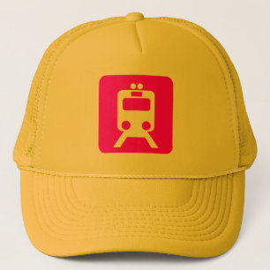 Gorra De Camionero Rótulo de tren - Magenta