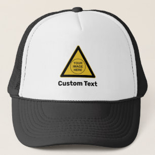 Gorra De Camionero Rótulo de triángulo de advertencia de personalizad