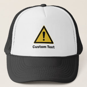 Gorra De Camionero Rótulo de triángulo de advertencia genérico