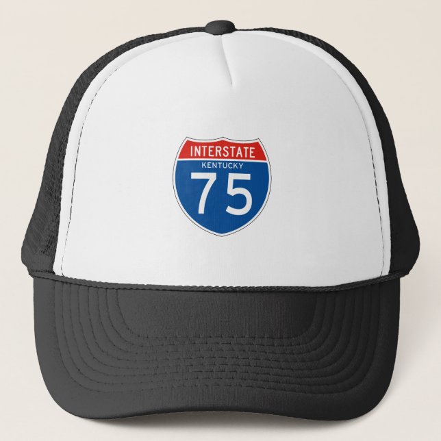 Gorra De Camionero Rótulo de un estado a otro 75 - Kentucky (Anverso)