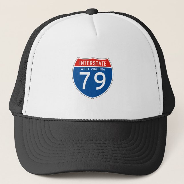 Gorra De Camionero Rótulo de un estado a otro 79 - Virginia (Anverso)