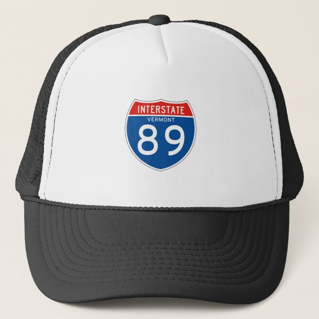 Gorra De Camionero Rótulo de un estado a otro 89 - Vermont (Anverso)