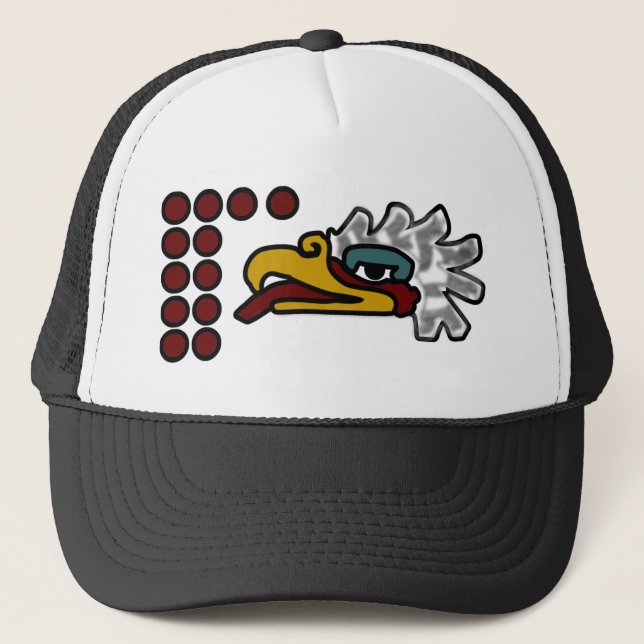 Gorra De Camionero Rótulo del Día de Águila Azteca (Anverso)