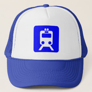 Gorra De Camionero Rótulo del tren - Azul