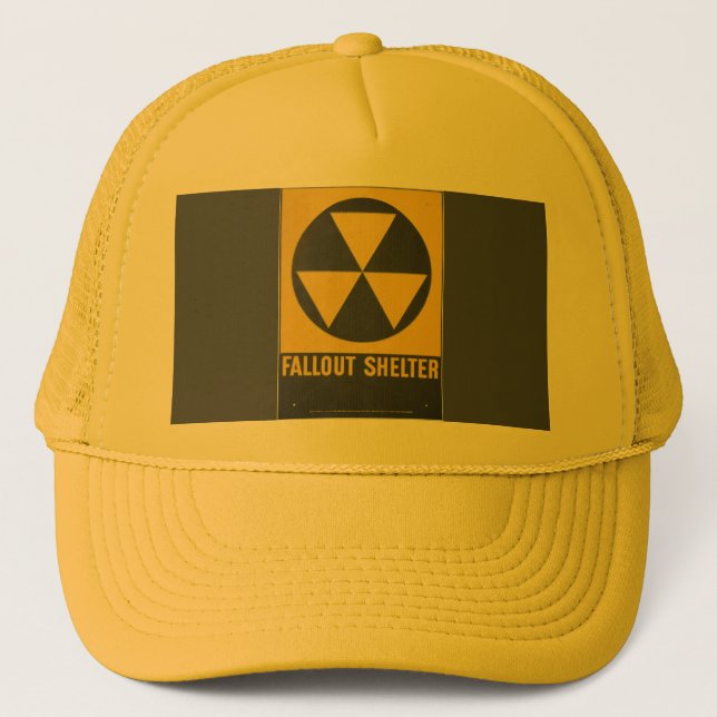 Gorra De Camionero Rótulo Fallout Shelter (Anverso)