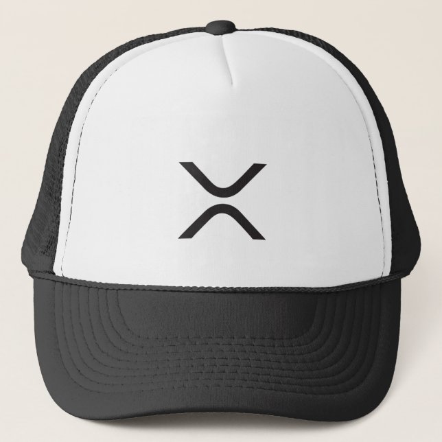 Gorra De Camionero Rótulo fresco de la moneda de XRP Cryptocurrency (Anverso)