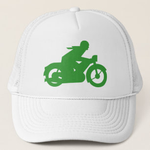 Gorra De Camionero Rótulo Green Motorbiker