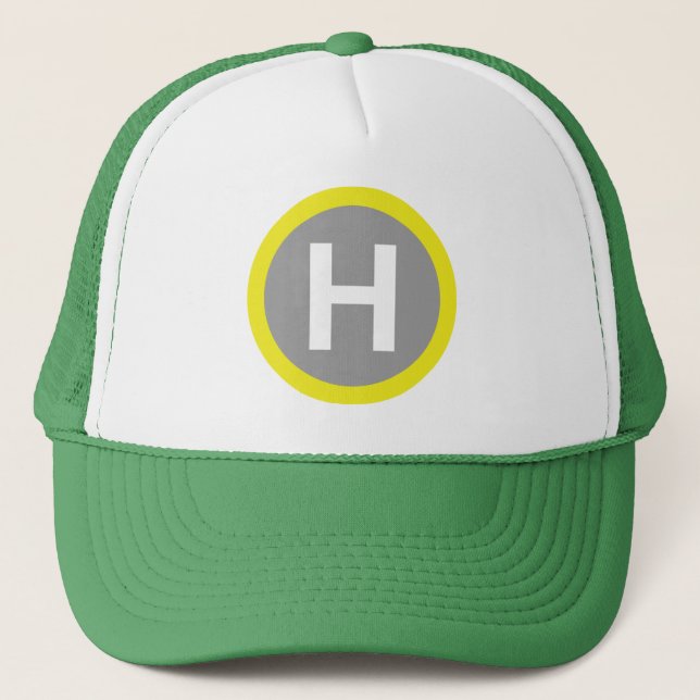 Gorra De Camionero Rótulo Helipad (Anverso)