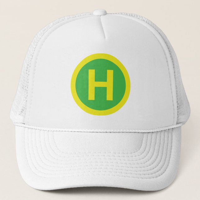 Gorra De Camionero Rótulo Helipad (Anverso)